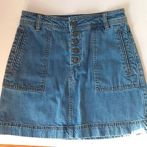 Free People Mini Jean Denim Skirt Size 26 X Small